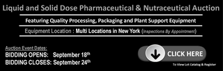 Liquid and Solid Dose Pharmaceutical & Nutraceutical Auction